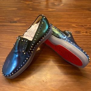 Christian Louboutin Green/Blue Men’s Red Bottom Shoes